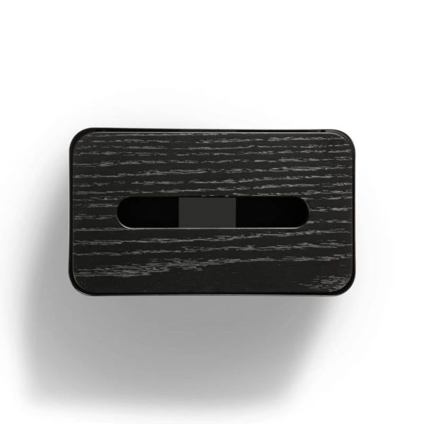 DESIGNSTUFF Tissue Box, Black-33217