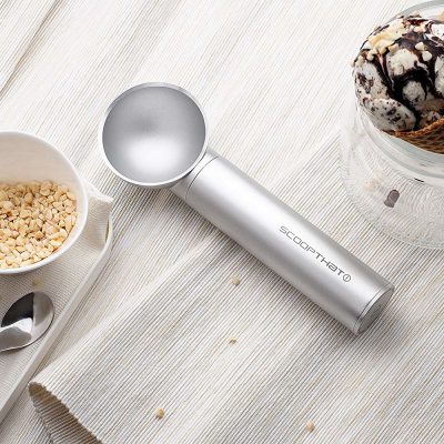 THAT INVENTIONS ScoopTHAT! II Non-Stick Ice Cream Scoop Deluxe, Silver-0