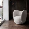 PRE-ORDER | ferm LIVING Rico Lounge Chair Boucle Fabric, Off-White