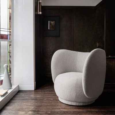 PRE ORDER - ferm LIVING Rico Lounge Chair Bouclé Fabric – 2 colours-0