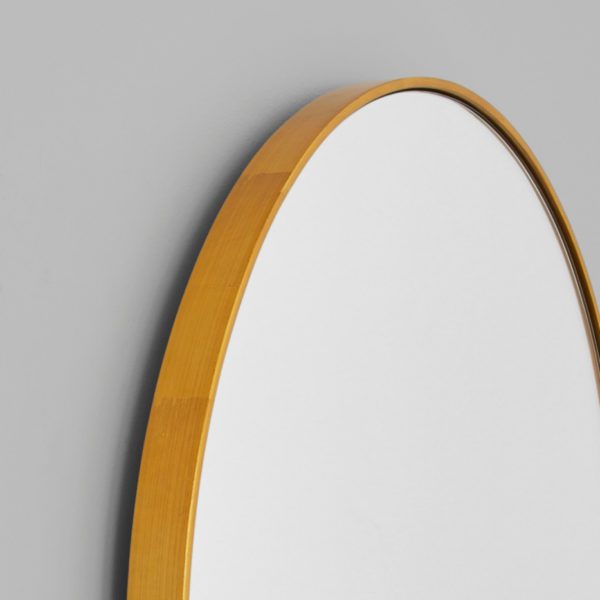 MIDDLE OF NOWHERE Bjorn Oval Mirror, Brass 50x75cm-32950