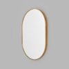 MIDDLE OF NOWHERE Bjorn Oval Mirror, Brass 50x75cm-32949