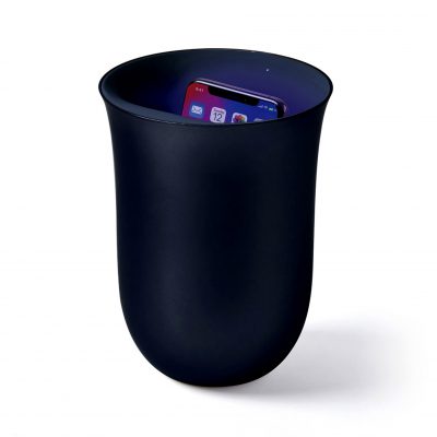 LEXON Oblio Phone Station Wireless Charging / UV Sanitizer, Matt Black-0