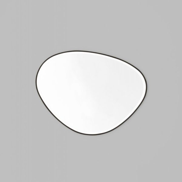 MIDDLE OF NOWHERE Pebble Mirror, Black 70x90cm-33645