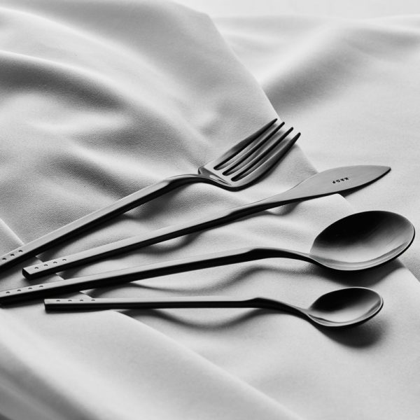 KROF Collection No.1 Matte Black 24pc Cutlery Set-34027