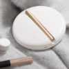Compact Travel Illuminated Make Up Mirror, White (Cordless and Rechargeable)-33930