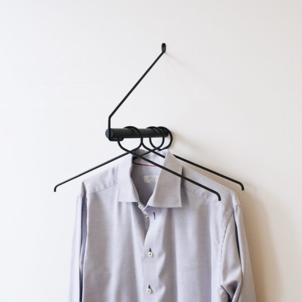 NORDIC FUNCTION Add More Clothes Rack Black Oak/Black-Loop It Hanger Black