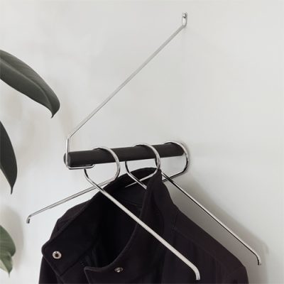 NORDIC FUNCTION Add More Clothes Rack, Black Oak/Chrome-0
