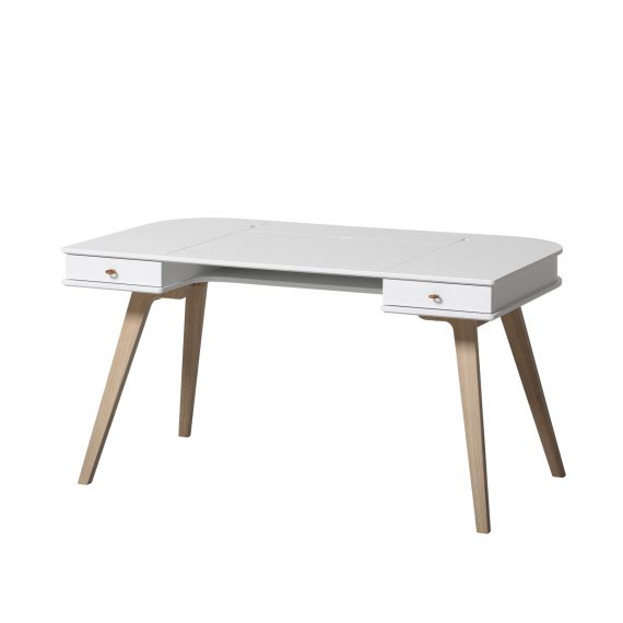 OLIVER FURNITURE Wood Desk, H 66cm/Adjustable Legs-34793