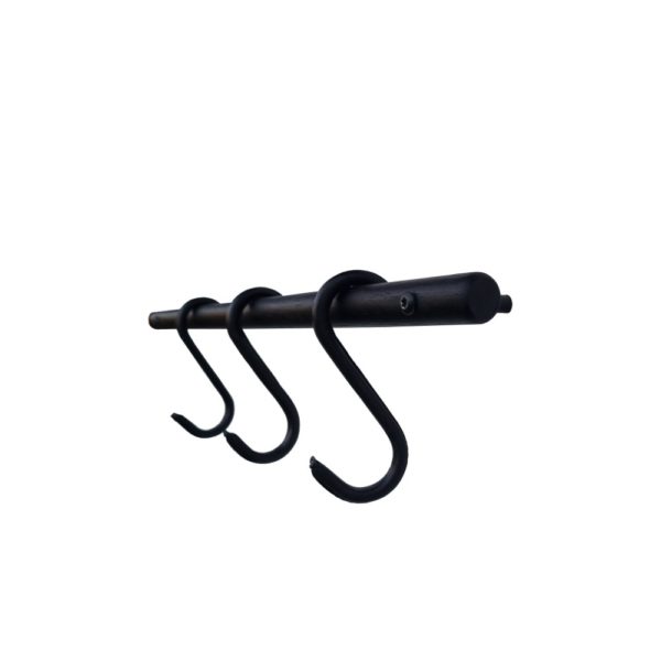 NORDIC FUNCTION Upgrade S-Hook Hanger, Black Leather (Set of 3)