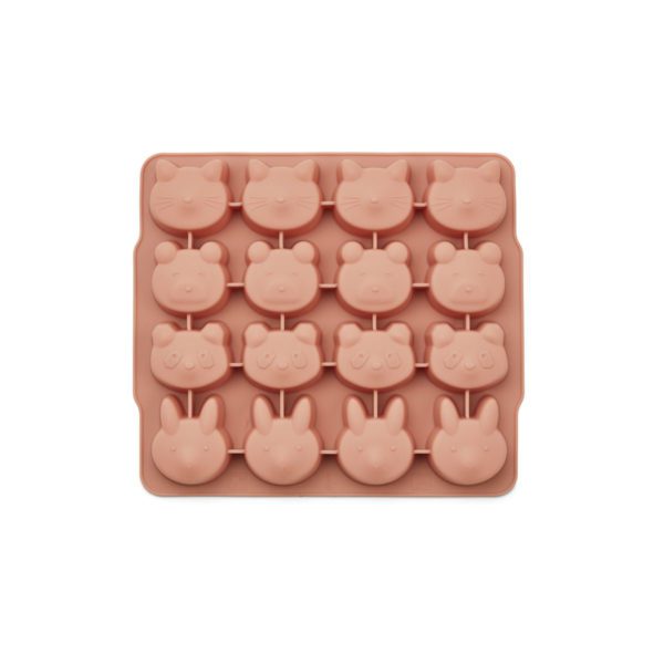 LIEWOOD Sonny Kids Silicone Ice Cube Tray, 2 Pack, Rose Mix-35215