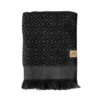 METTE DITMER Morocco Hand Towel, Organic Cotton, 35x55 Black/Grey Set of 2-35120