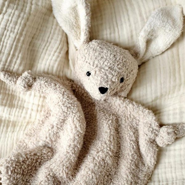 LIEWOOD Lotte Organic Cotton Cuddle Cloth, Rabbit - Pale Grey-0