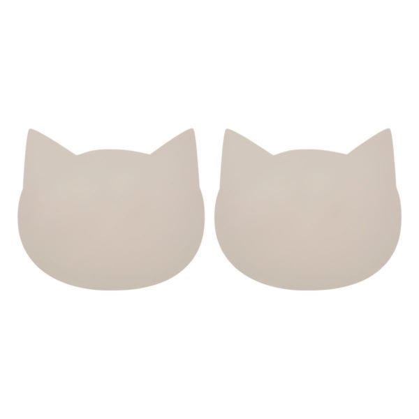 LIEWOOD Gada Silicone Placemat – Set of 2, Cat Sandy-0