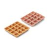 LIEWOOD Sonny Kids Silicone Ice Cube Tray, 2 Pack - Yellow Mellow/Dark Rose Mix-0
