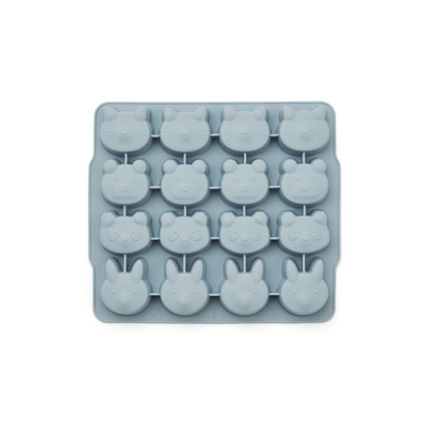 LIEWOOD Sonny Kids Silicone Ice Cube Tray, 2 Pack - Blue Mix-36134