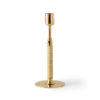 MENU Duca Candle Holder, Height Adjustable, Polished Brass / Leather-36270