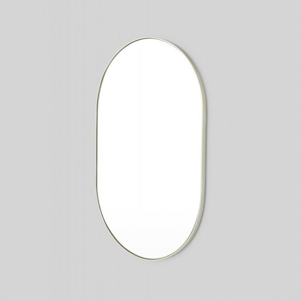 MIDDLE OF NOWHERE Bjorn Oval Mirror, Silver - 50x75cm-35958
