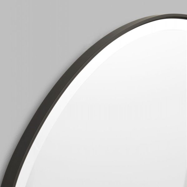 MIDDLE OF NOWHERE Pebble Mirror, Black 120x70cm-35578