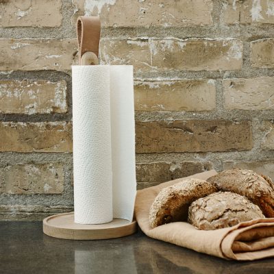 SKAGERAK Norr Paper Towel Holder, Oak/Leather-0