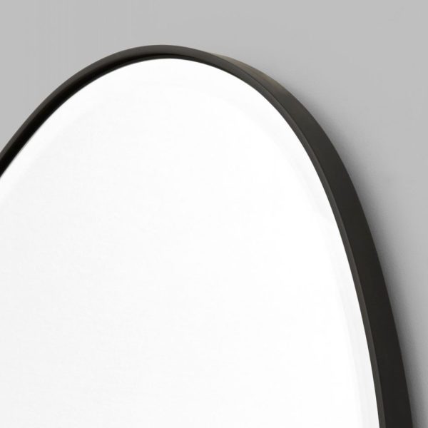 MIDDLE OF NOWHERE Pebble Mirror, Black - 55x70cm-35878