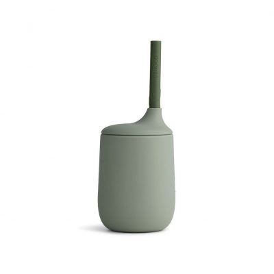 LIEWOOD Ellis Silicone Sippy Cup Faune Green/Hunter Green-0