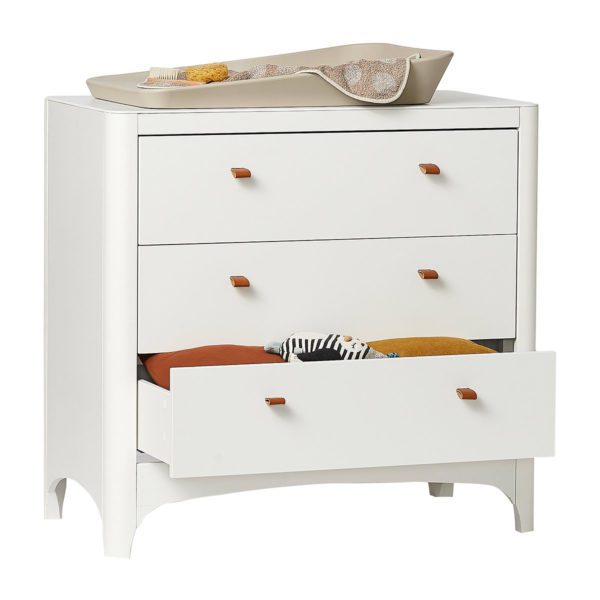LEANDER 3 Draw Dresser, White-36472