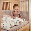 LINEA BY LEANDER Organic Cot Fitted Sheet Pack of 2 - 4 Colours-36425