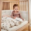 LINEA BY LEANDER Organic Cot Fitted Sheet Pack of 2 - 4 Colours-36426