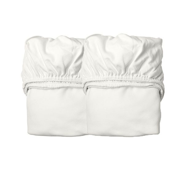 LINEA BY LEANDER Organic Cot Fitted Sheet Pack of 2 - 4 Colours-36424