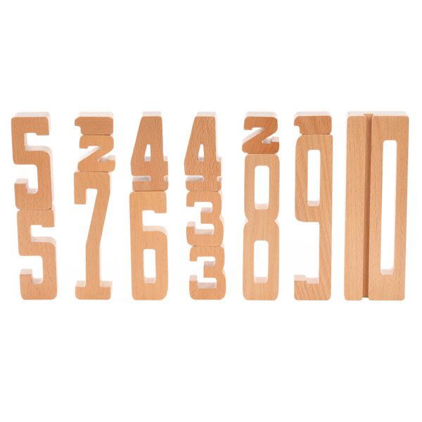BY ASTRUP Wooden Educational Numbers, 15pcs -36396