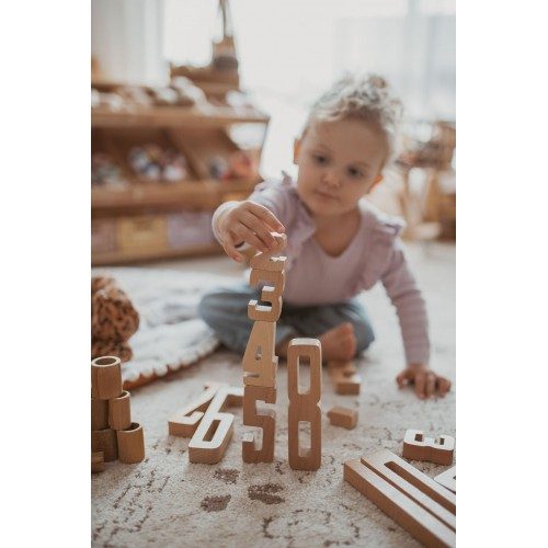 BY ASTRUP Wooden Educational Numbers, 15pcs -36395