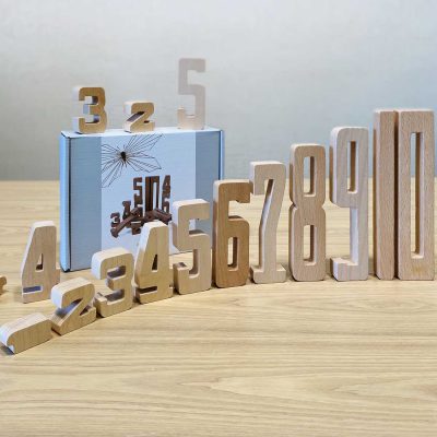 BY ASTRUP Wooden Educational Numbers, 15pcs -0