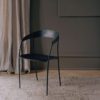 PRE ORDER - NEW WORKS Missing Armchair, Black Lacquered Oak w. Black Frame-0