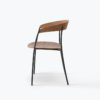 PRE ORDER - NEW WORKS Missing Armchair, Lacquered Walnut w. Black Frame-36686