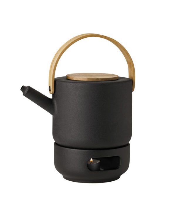 STELTON Theo Teapot Warmer, Black-36871