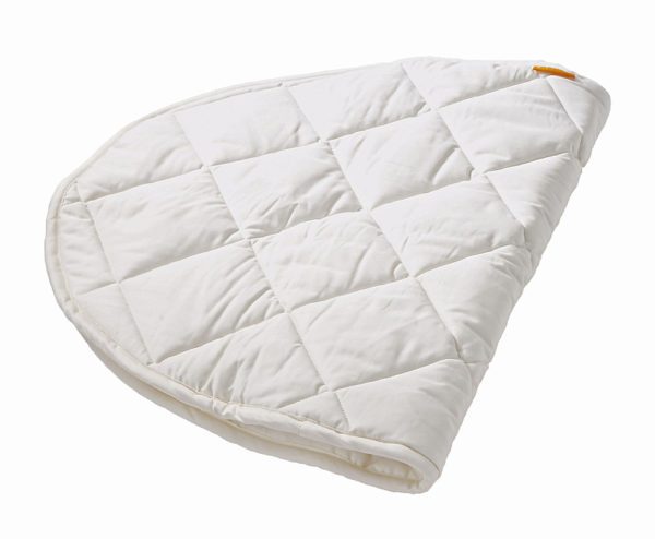 LEANDER Junior Organic Bed Mattress Protector, Snow White-36498