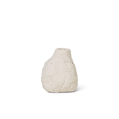 ferm LIVING Vulca Mini Vase, H7.5cm, Off-White Stone