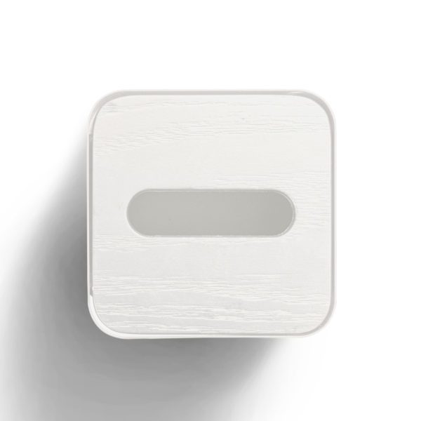 DESIGNSTUFF Square Tissue Box, White