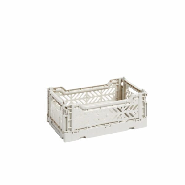 HAY Colour Storage Crate, Light Grey, Small