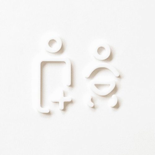 Designstuff - MOHEIM Baby/Parent Room Sign white