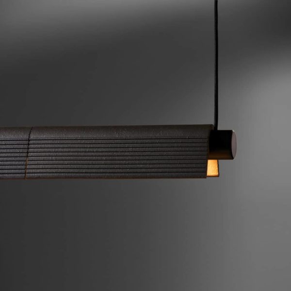 PRE-ORDER | SOUTH DRAWN Tile Linear Pendant Light, Black Chocolate