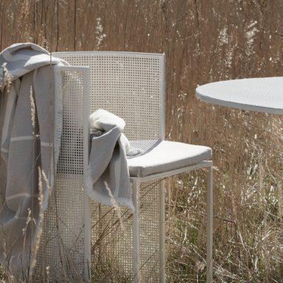 KRISTINA DAM STUDIO Bauhaus Seating Cushion Dining Chair, Beige Fabric
