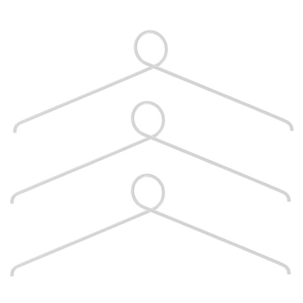 NORDIC FUNCTION Loop It Hanger, White (Set of 3)