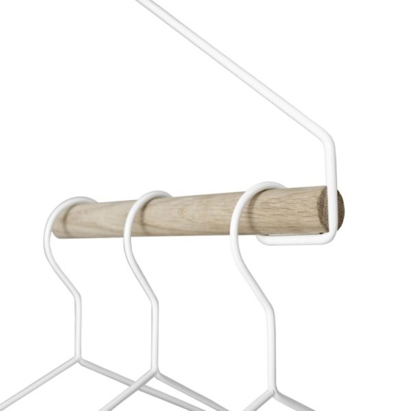 NORDIC FUNCTION Add More Clothes Rack, Oak/White