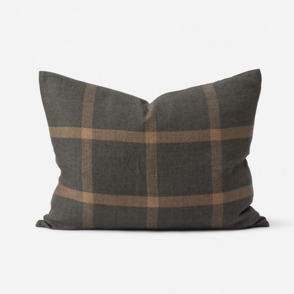 CITTA Grid Woven Linen Cushion, Multi