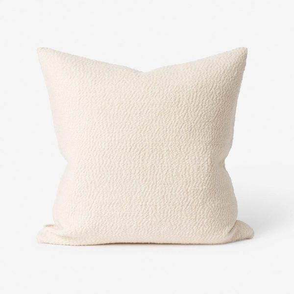CITTA Lazo Wool Boucle Cushion, Natural