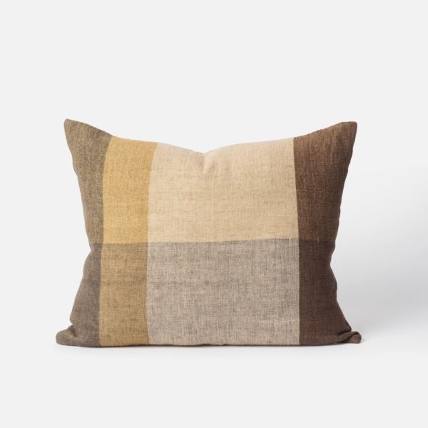 CITTA Morandi Handwoven Linen Cushion, Sultana/Multi