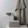 METTE DITMER Geo Towel, Organic Cotton, 50x95cm, Sand