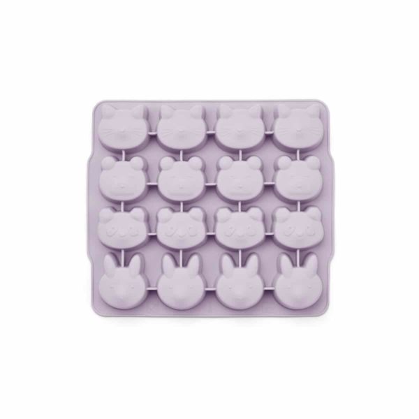 LIEWOOD Sonny Kids Silicone Ice Cube Tray, Light Lavender Rose Mix (2 Pack)